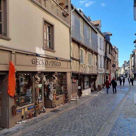 La Vague - Breath Of Freshness In Center Of Honfleur - Free Parking 550M公寓 外观 照片
